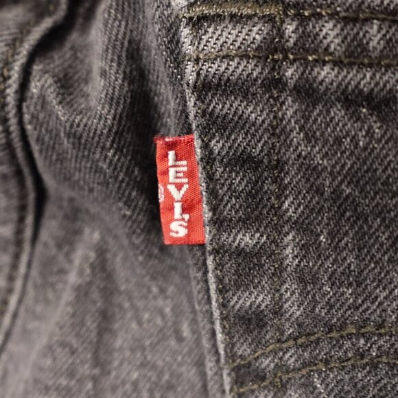 Levi's jeans 501 Original Fit women's 26 vintage black button fly red tab - Picture 12 of 16
